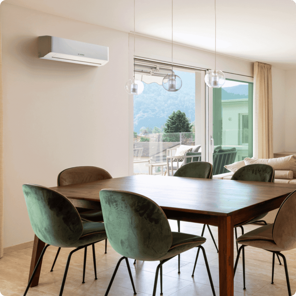 Multisplit-Klimaanlage (Bosch, drei Inneneinheiten)
