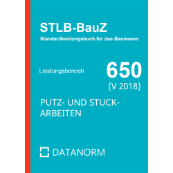 650 Putz- und Stuckarbeiten (DATANORM 4, 2018)