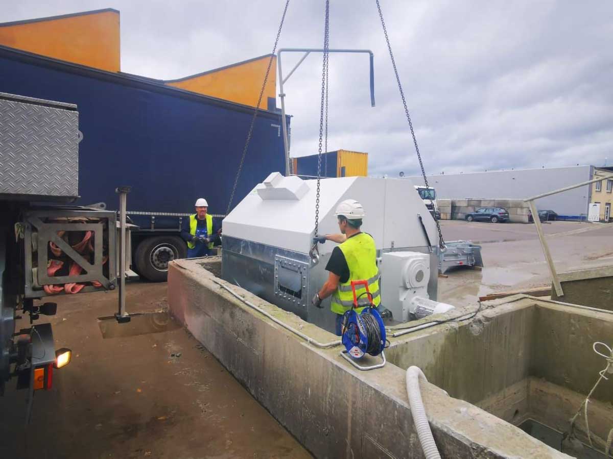 Betonrecyclinganlage (Aufbau)