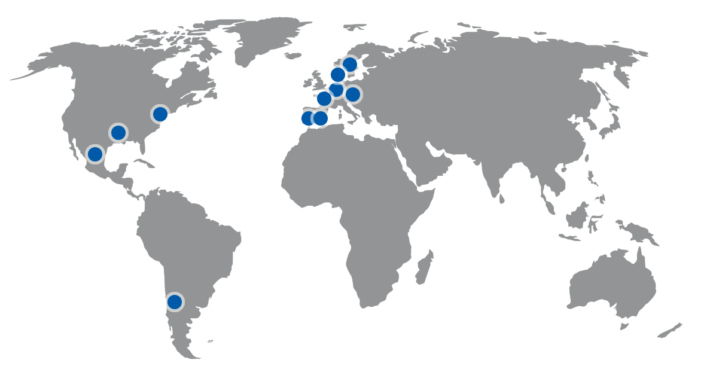 Weltweite Präsenz der DDD Group of Companies