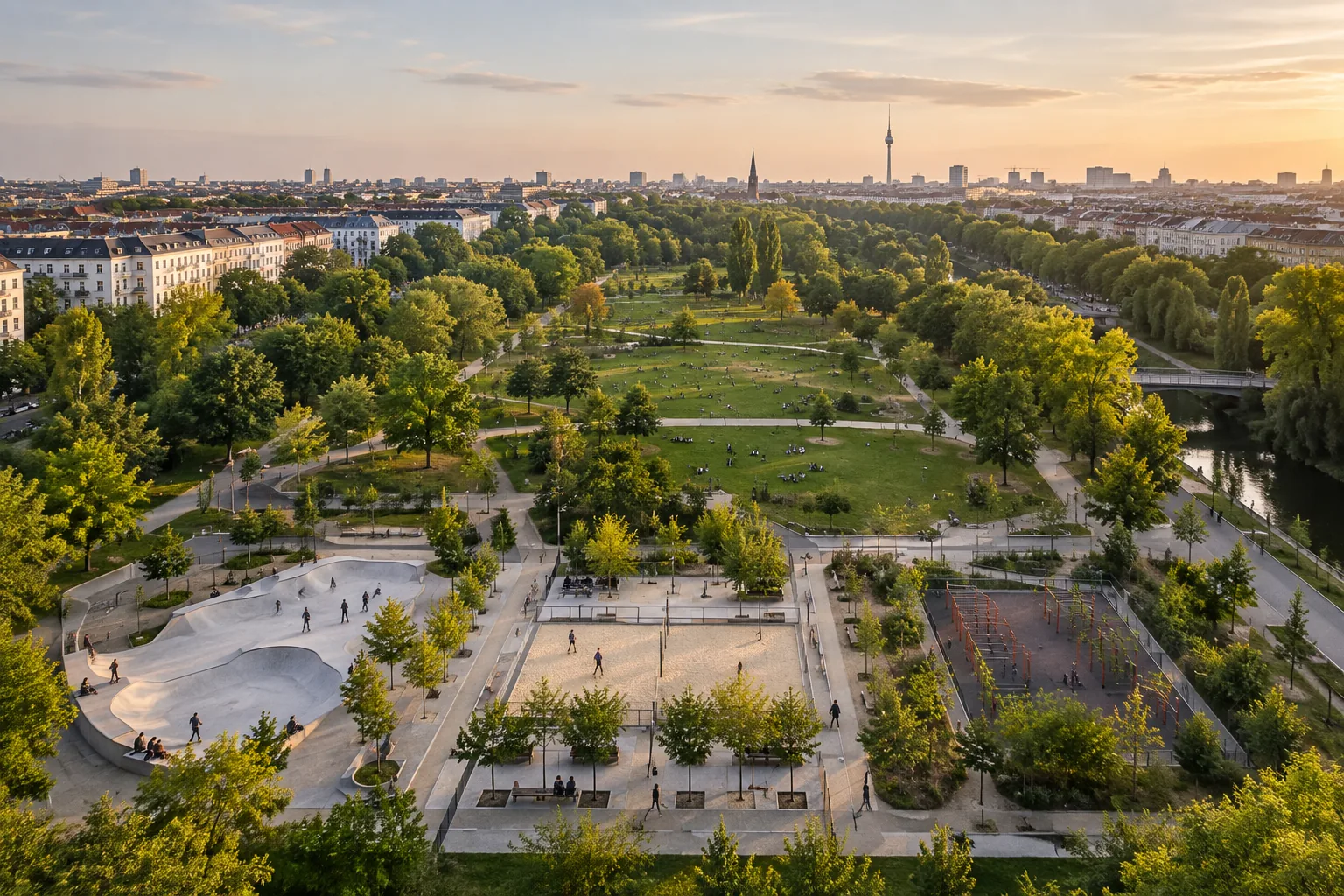 Zaunbau Görlitzer Park, Berlin-Kreuzberg