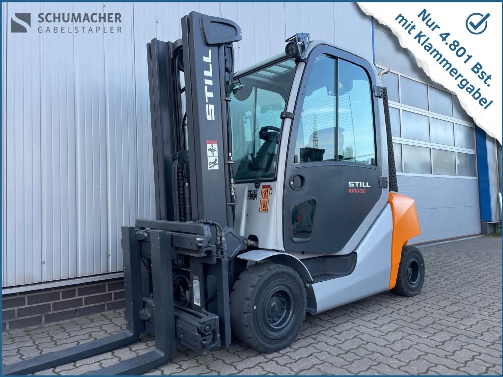 Still RX70-30 Dieselstapler mit Klammergabel
