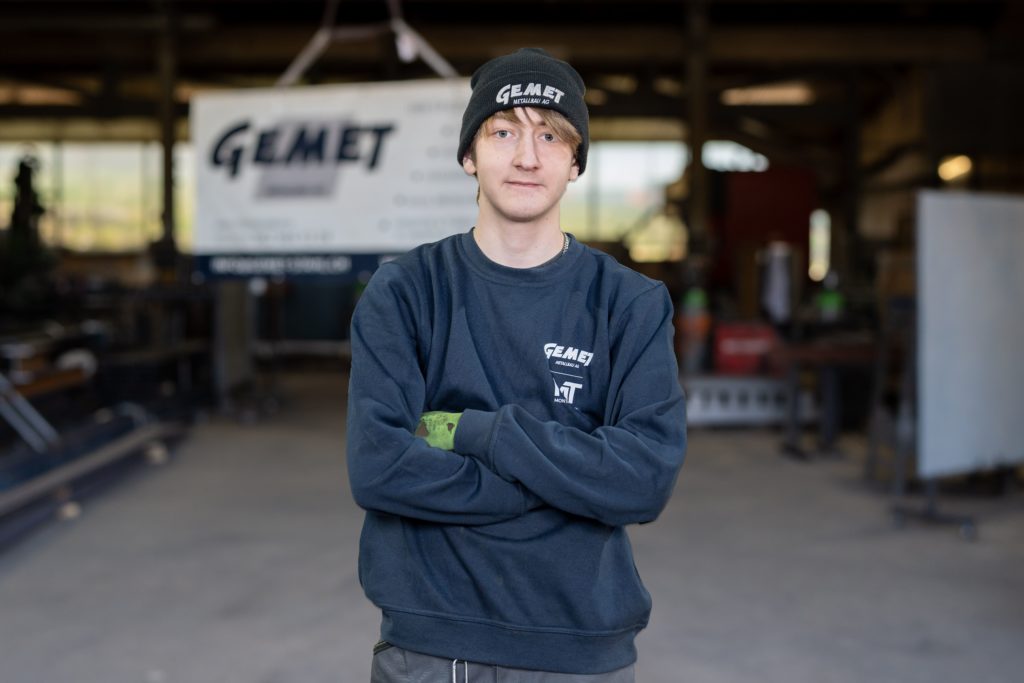 Mitarbeitende der Gemet Metallbau AG