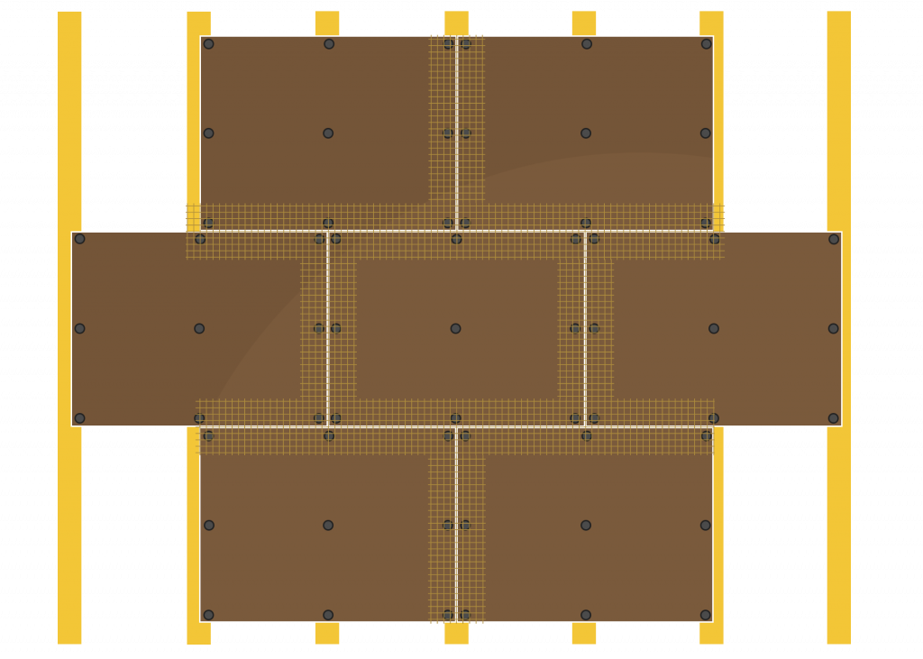 Wandaufbau 22 mm