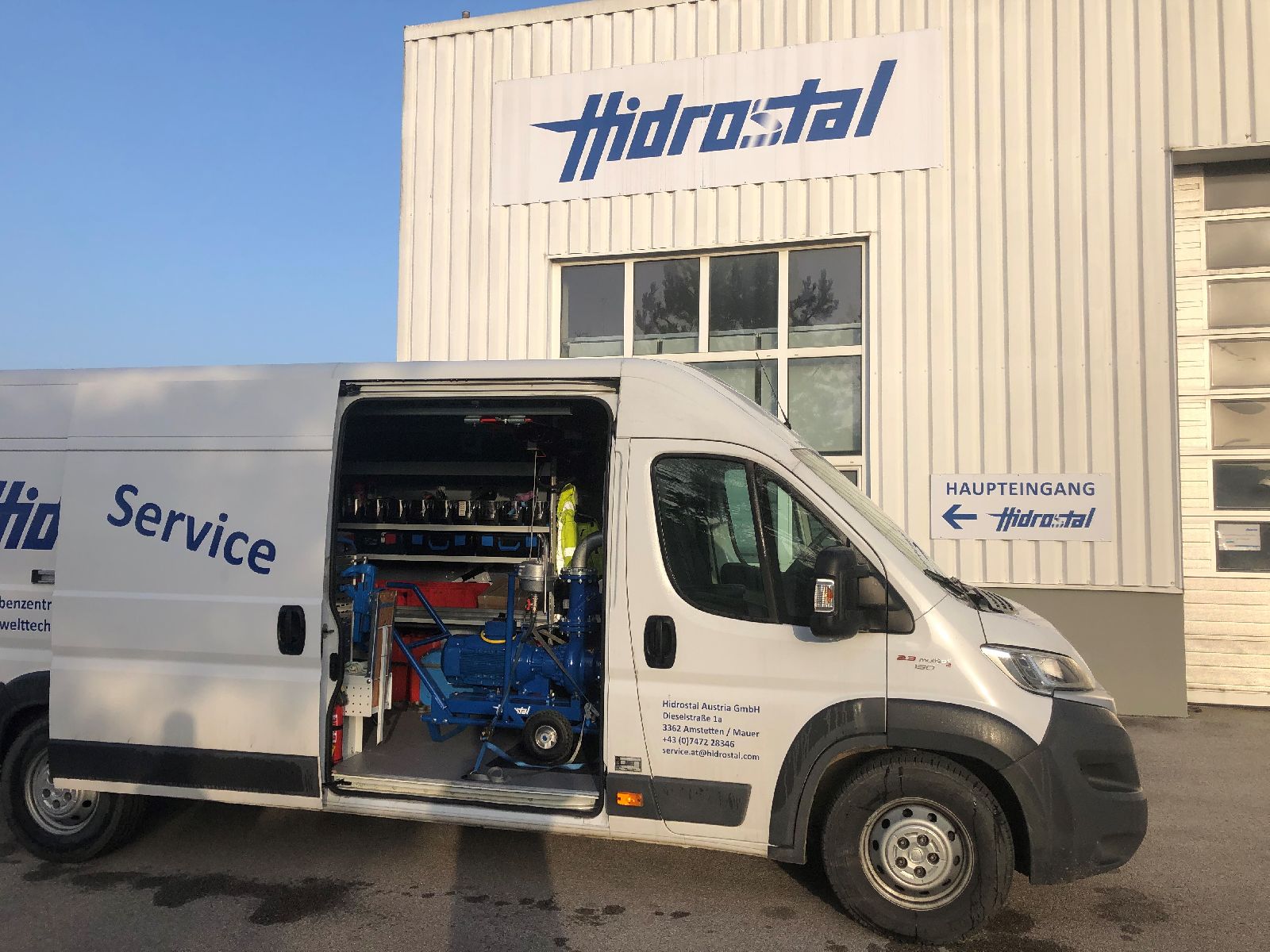 Service- und Reparaturfahrzeug der Hidrostal Austria