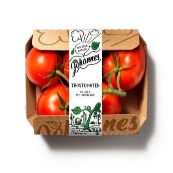Banderolierte Tomaten