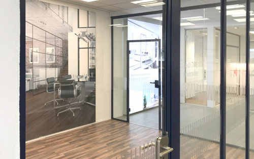 Glastrennwand in Privatwohnung
