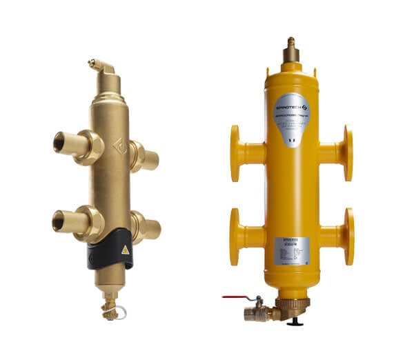 SpiroCross hydraulische Weiche mit Luft- und Schlammabscheidung