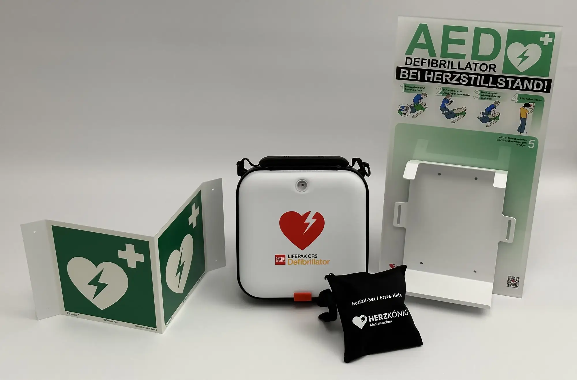 LIFEPAK CR2 Bundle mit Wandhalterung