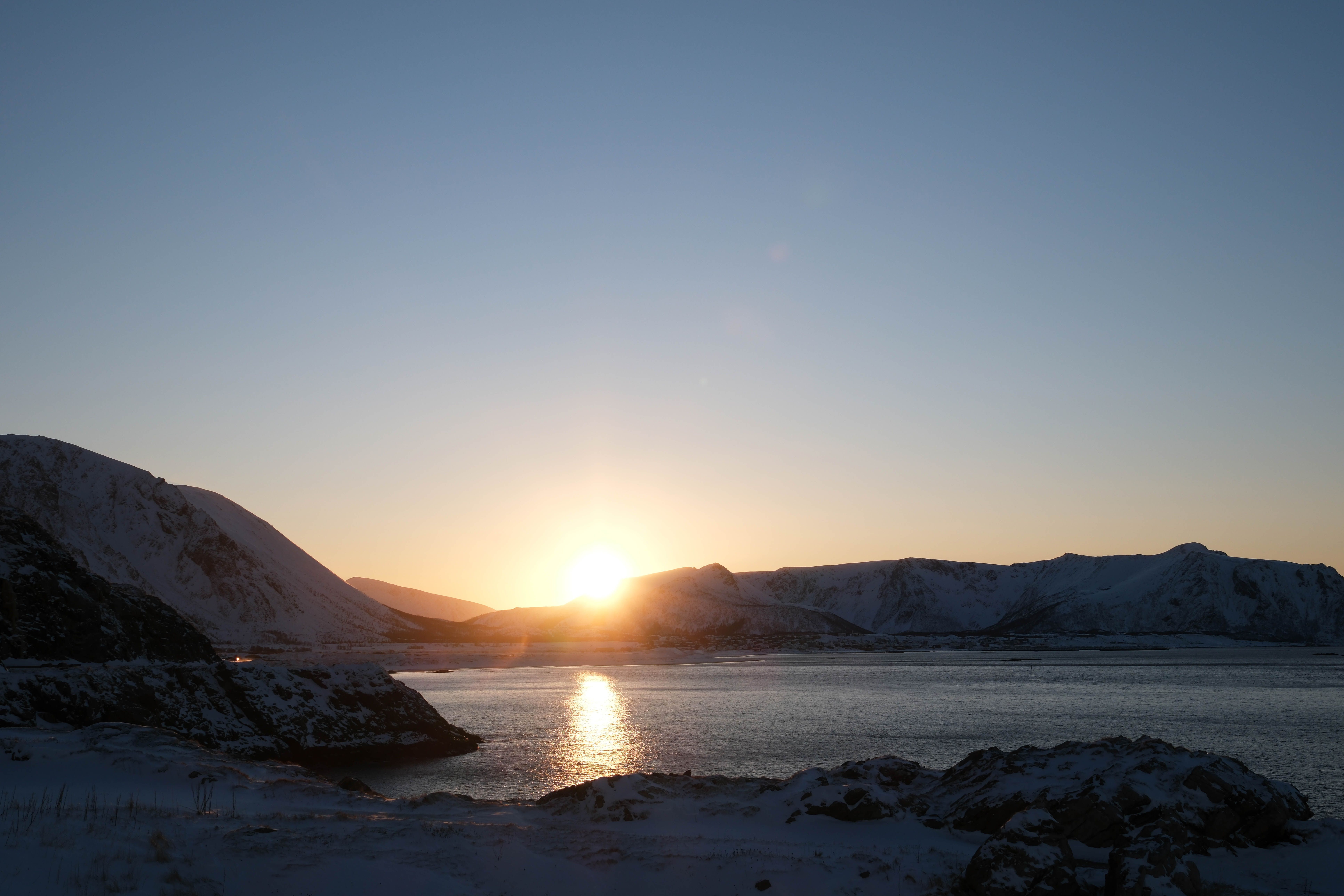 Fjordlandschaft am Testgelände