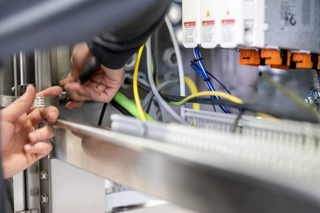 Verpackungsmaschine im Einsatz