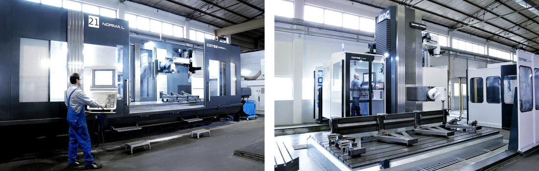 CNC-Großbauteil-Bearbeitung auf Fahrständer-Fräsmaschine