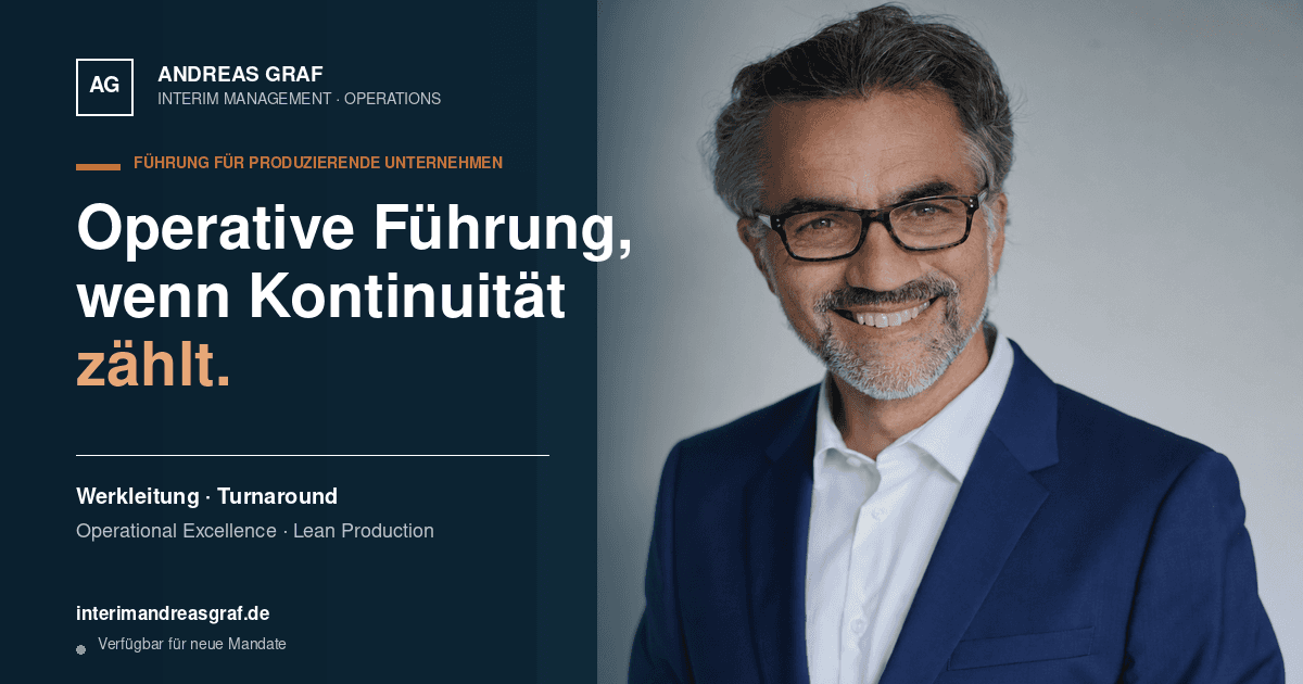 Andreas Graf Interim Management – Fertigung