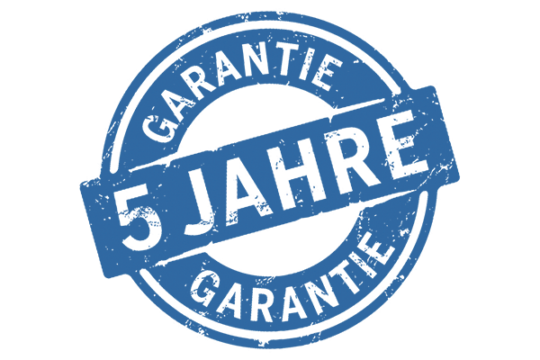 5 Jahre Garantie