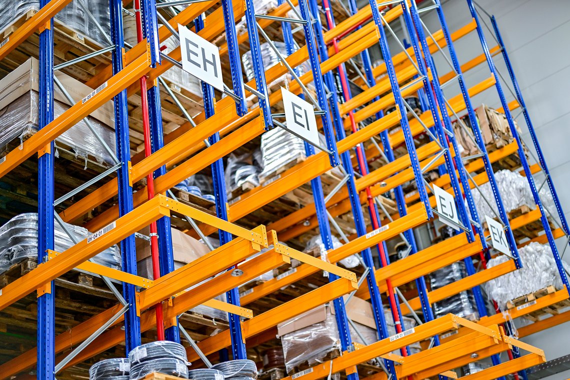 Impression of the logistics center
