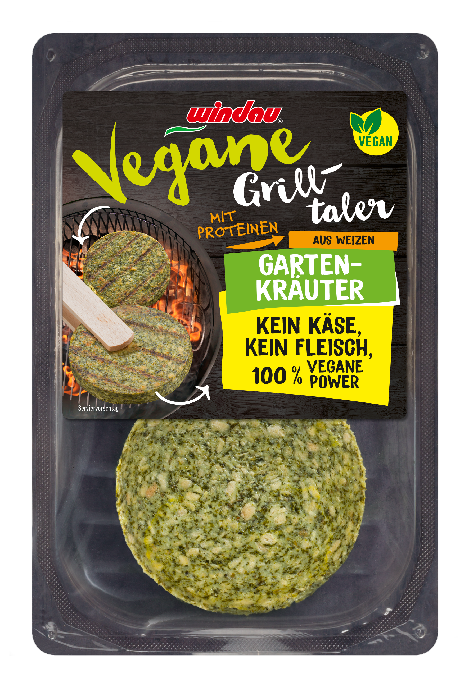 Vegane Grilltaler Gartenkräuter