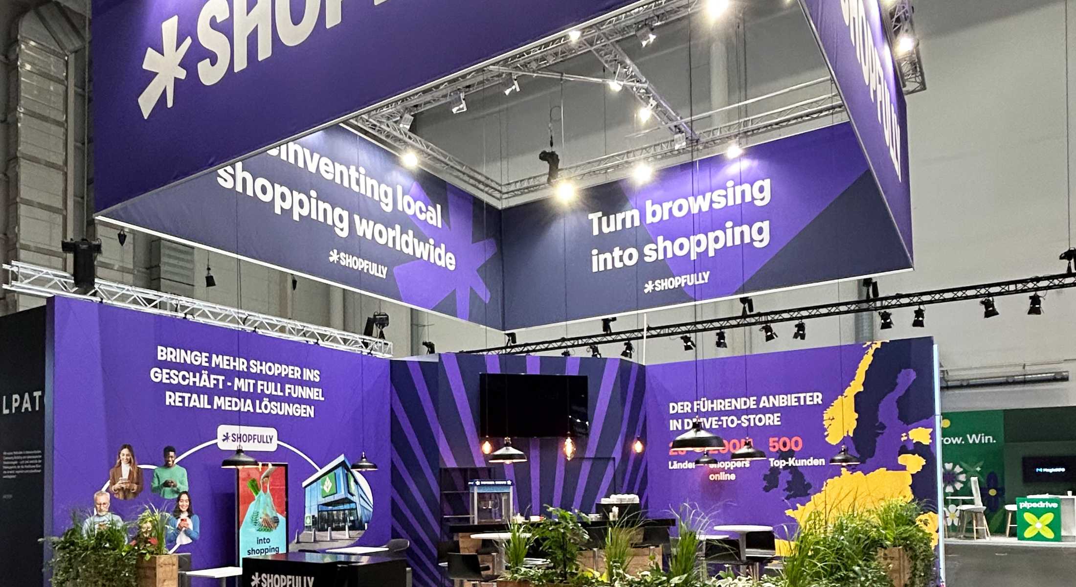 Messestand Shopfully auf der OMR Hamburg