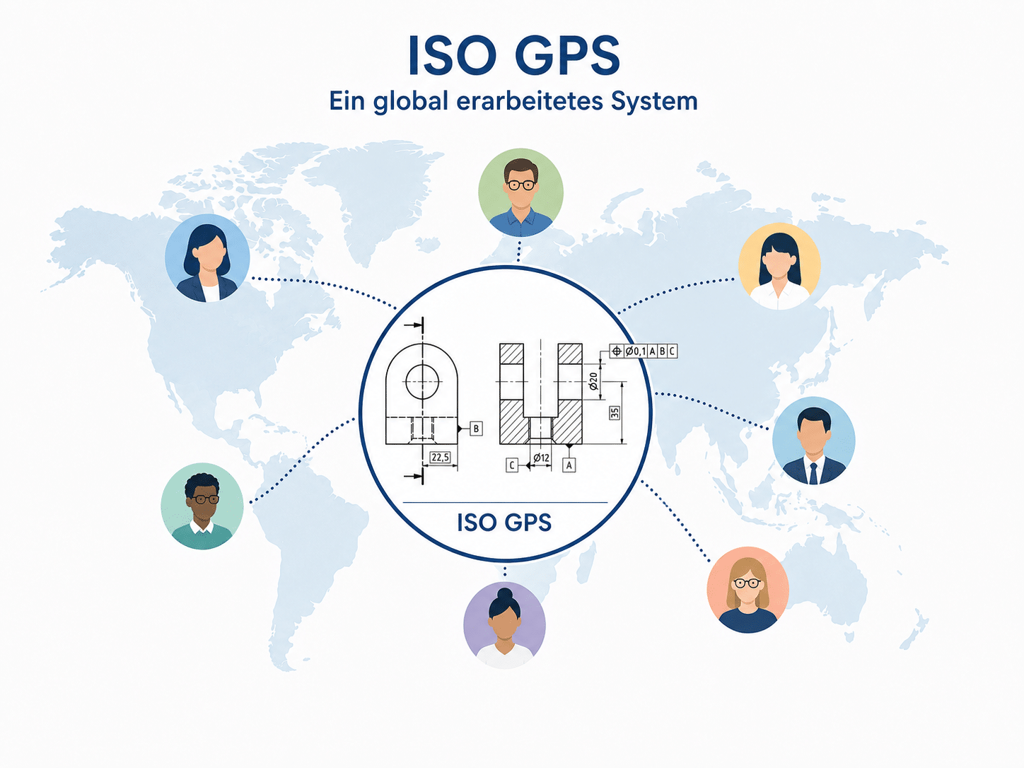 ISO GPS-Weltkarte