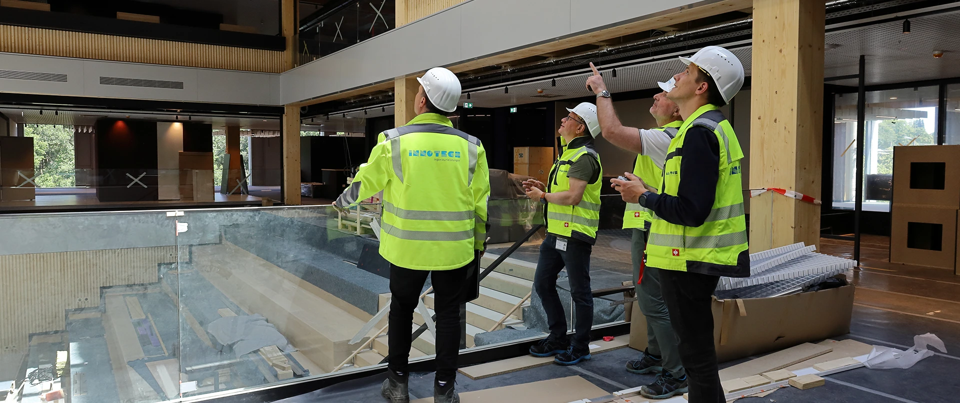 Projektarbeit auf der Baustelle