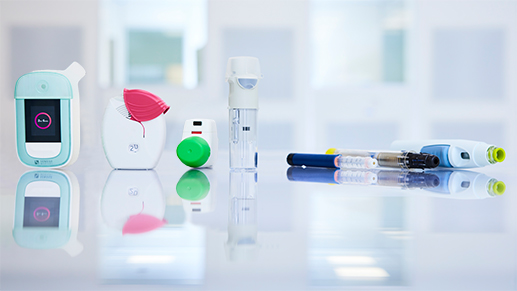 Drug-Delivery-Devices (z. B. Inhalatoren, Spritzen)