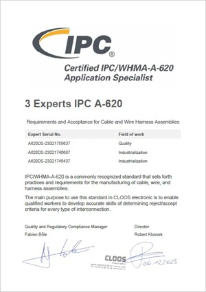 IPC-A-620-Experten für Kabel