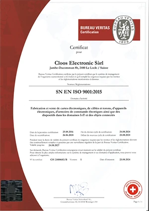 ISO-9001-Zertifikat