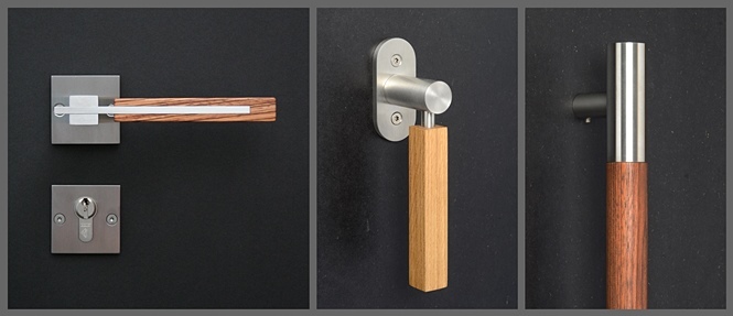 Türgriff Holz/Edelstahl