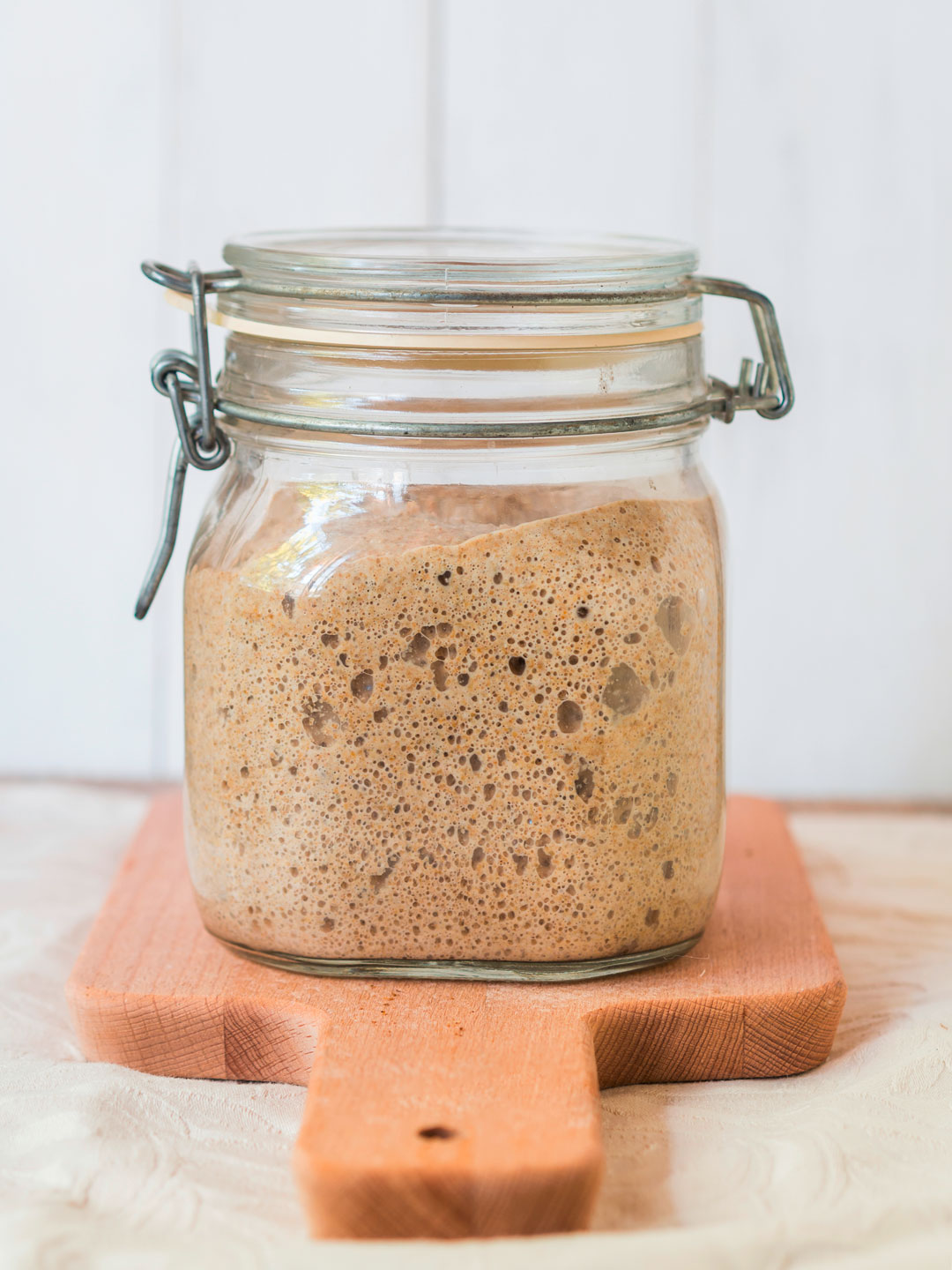 Haubis Sauerteig im Glas