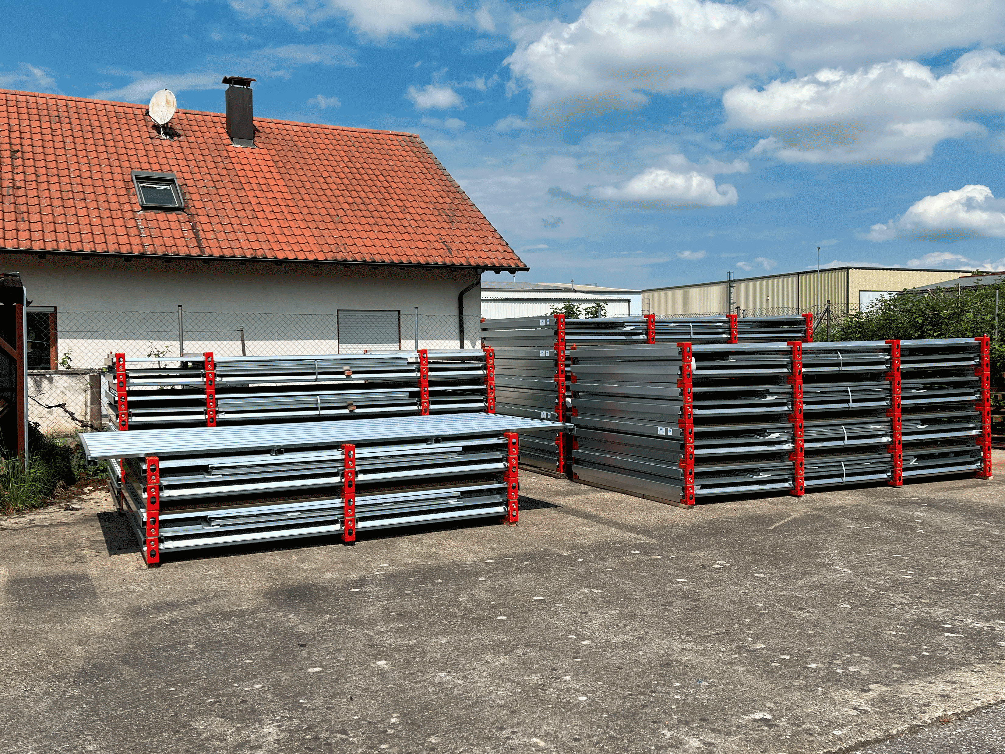 Containerbereitstellung zur Abholung