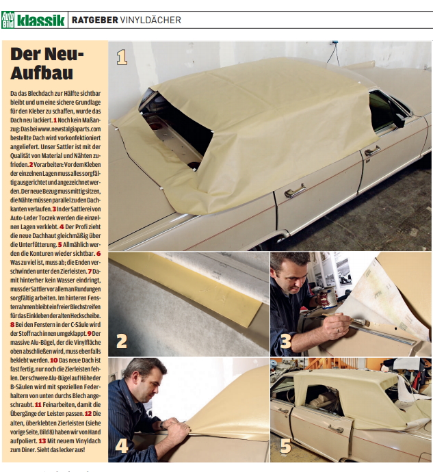 AUTO BILD KLASSIK: Vinyldach-Neubezug Lincoln Continental (2013)