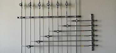 High-purity gas system made of stainless steel