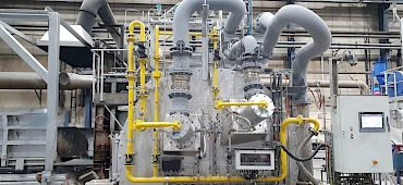 Industrial furnace system with burner technology