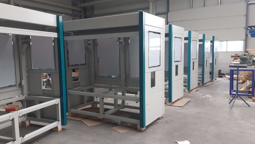 Machine enclosure during production