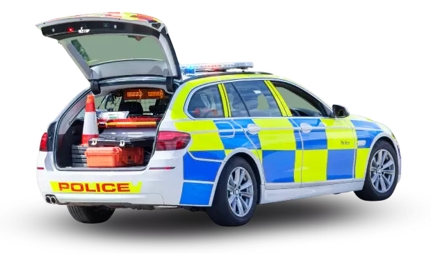 Blue Light Vehicle Installation