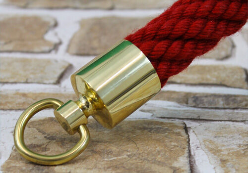 Absperrseil mit Messing-Ring und Endkappe