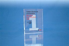 Acryl Award "Nummer eins"