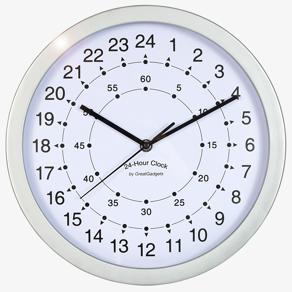 24-Hour Clock (One Day, One Clock)
