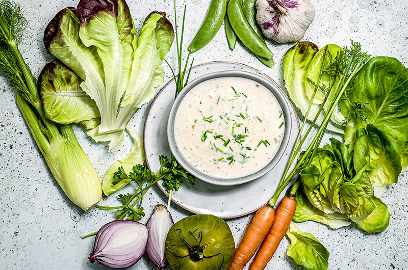 Cold sauces and dressings