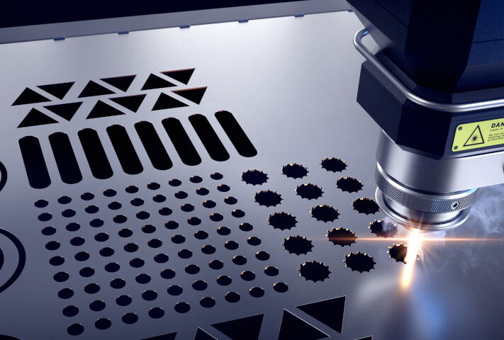 Aluminium-Laserteil