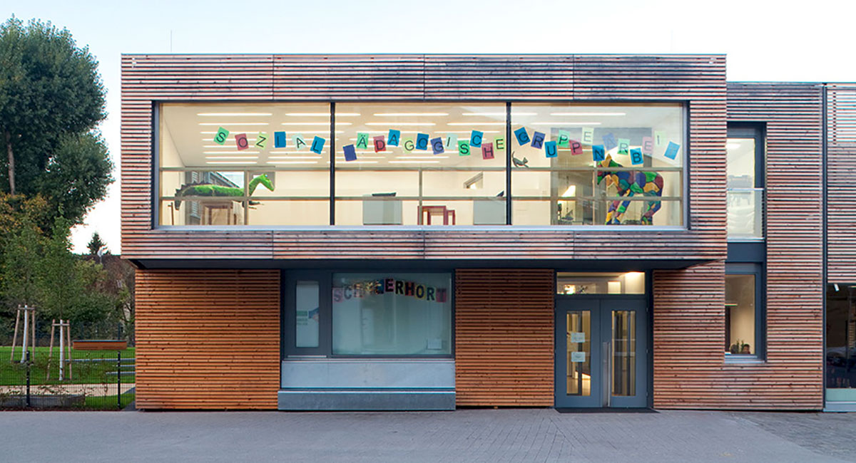 Glasfront Kindergarten