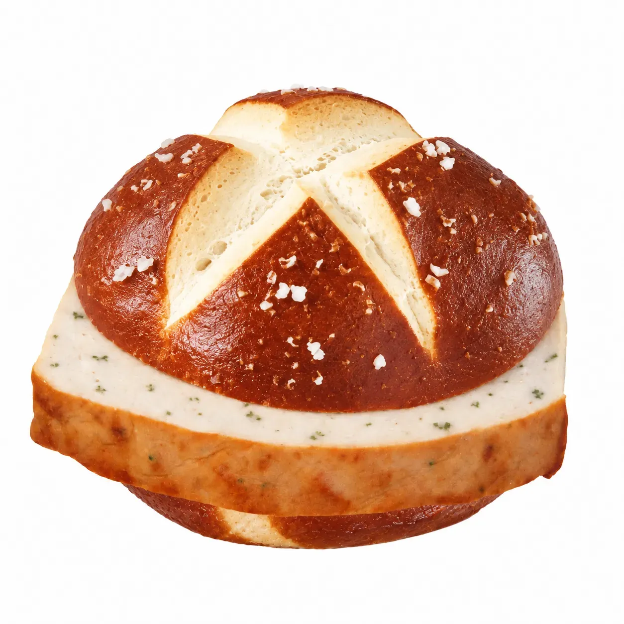 Weißwurst in der Semmel
