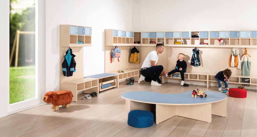 Garderoben für Kindergarten und Krippe