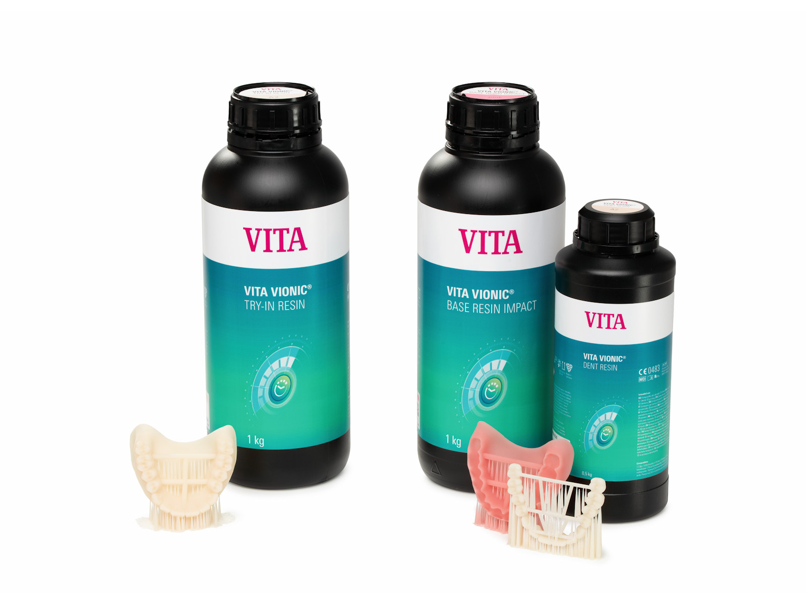 Vita 3D-Druck-Harze für Prothesenbasen und Prothesenzähne