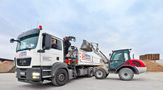 Fuhrpark & Logistik: termingerechte Anlieferung frei Baustelle