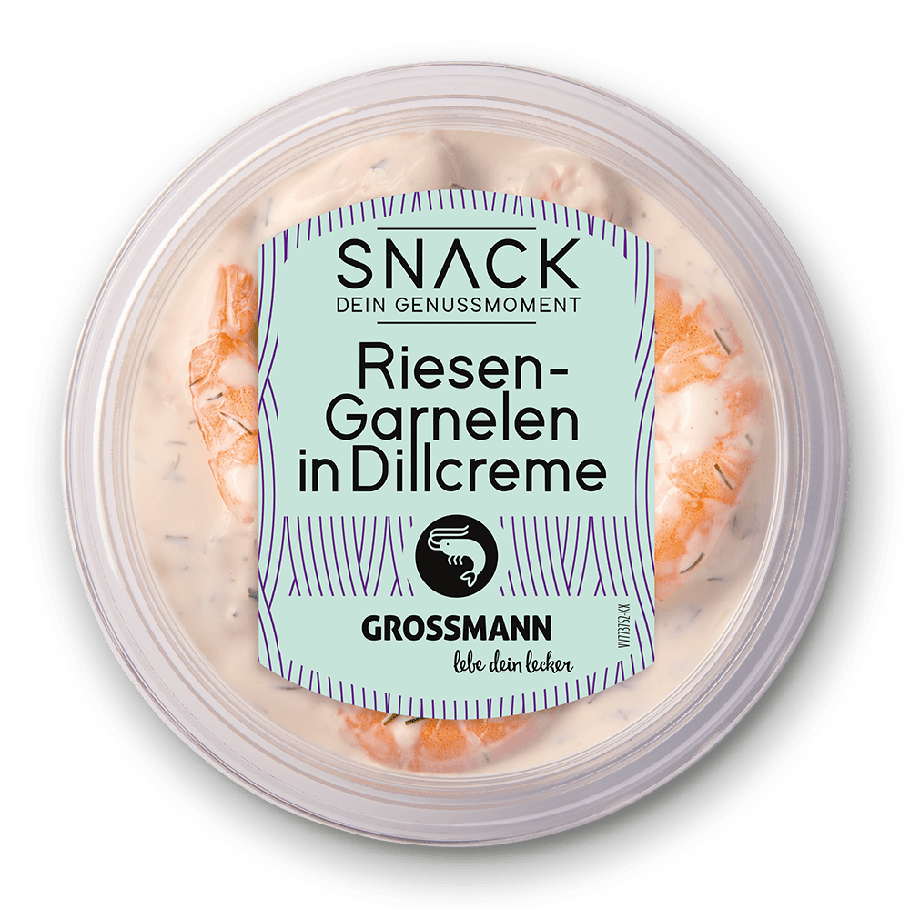 Riesengarnelen in Dillcreme