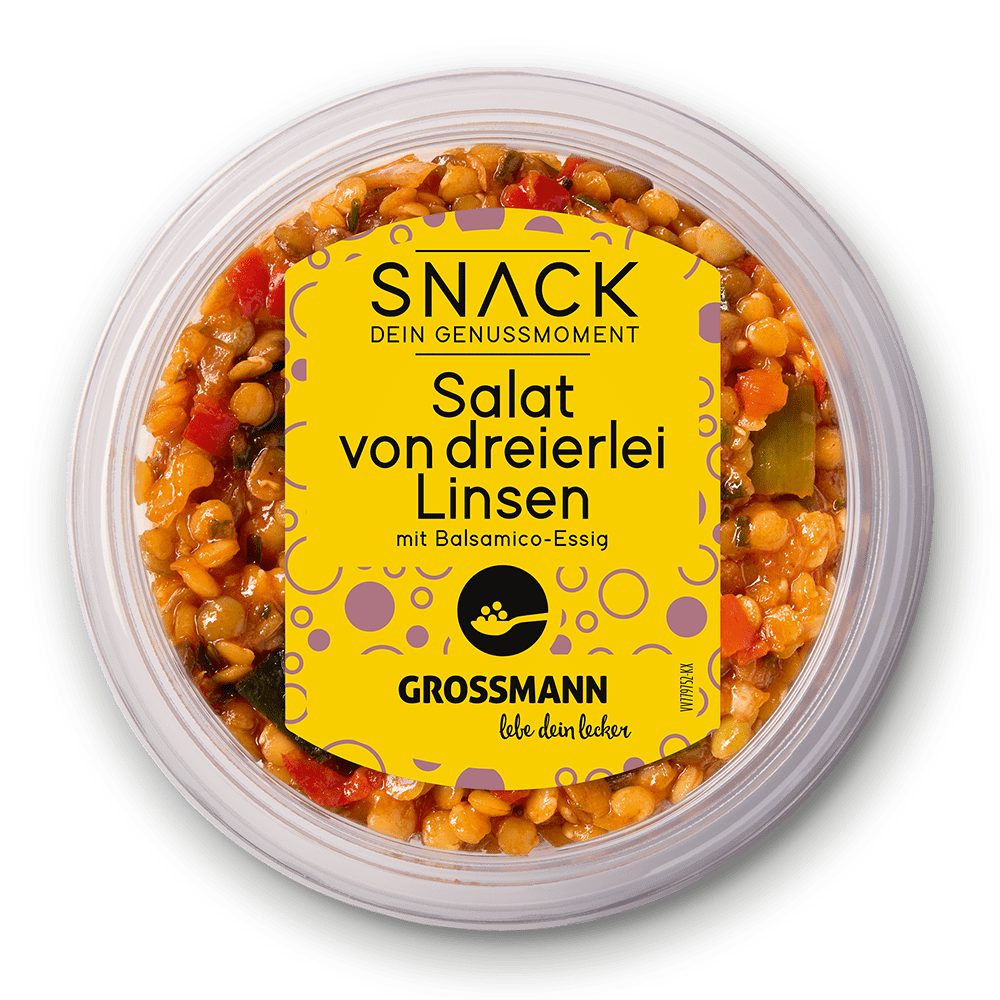 Salat von dreierlei Linsen