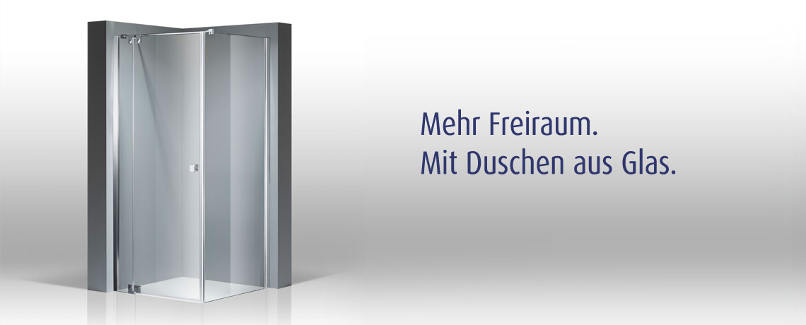 Glasbebauung Bad und Dusche