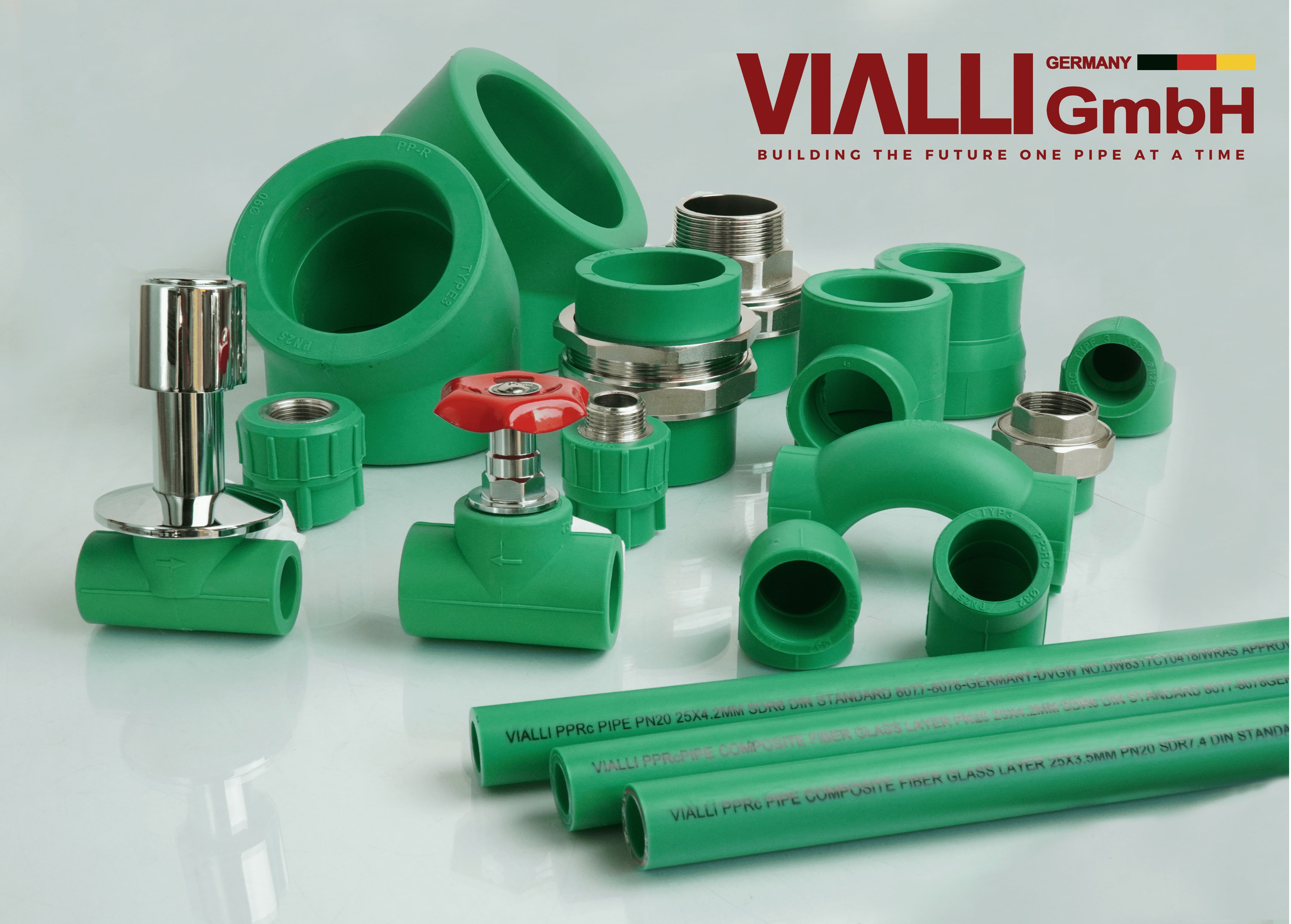 PP-R-Rohre und Formstücke