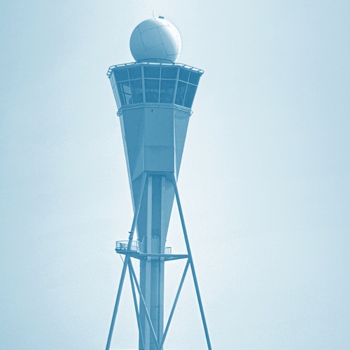 Radar auf Antennenturm