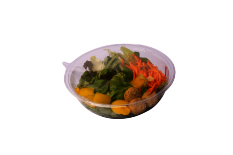 Bowl mit Falafel und Edamame